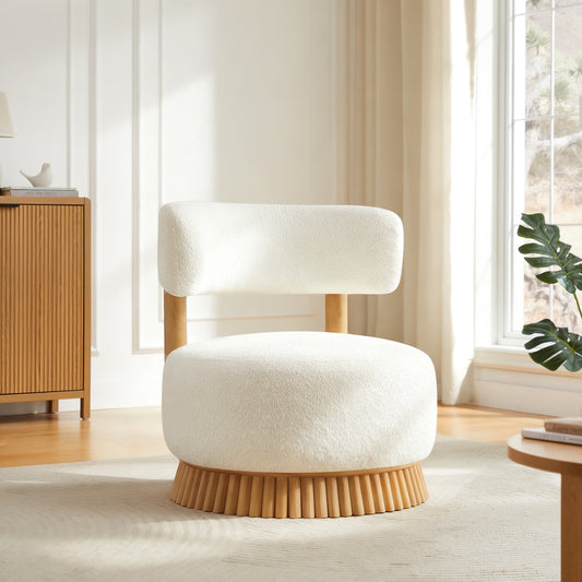 Modern Bouclé Accent Chair