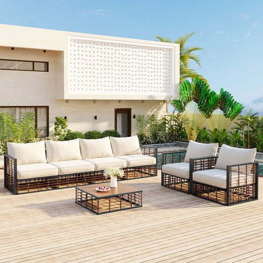 7-Piece Outdoor Sectional Sofa Set