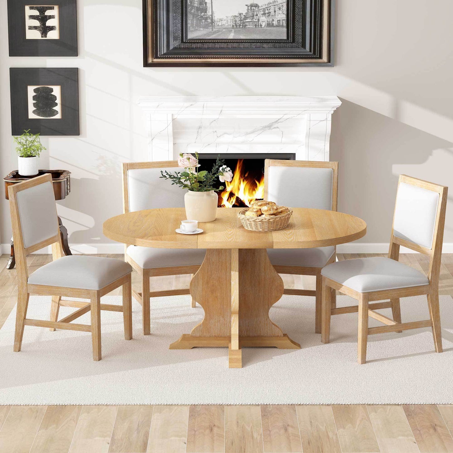Rustic Extendable 5-Piece Dining Set